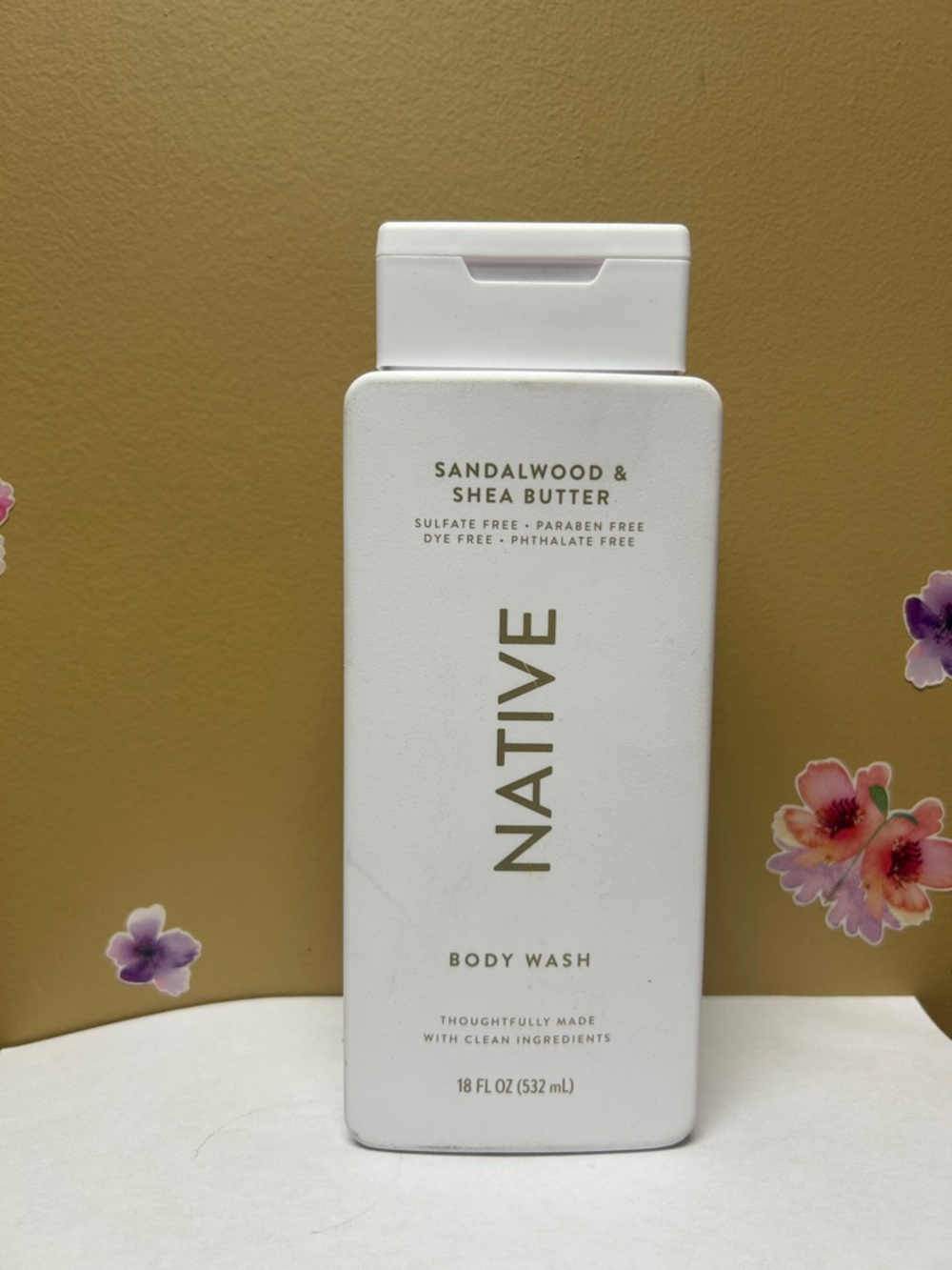 Native Sandalwood & Shea Butter Body Wash -18 fl oz